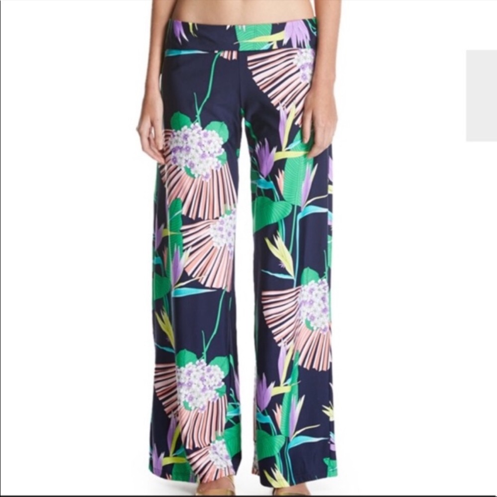 Trina Turk “Midnight Paradise” Swim Cover-Up Pants